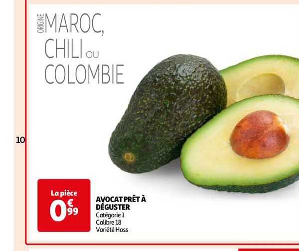 avocat prêt à déguster