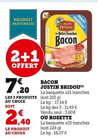 bacon justin bridou ou rosette