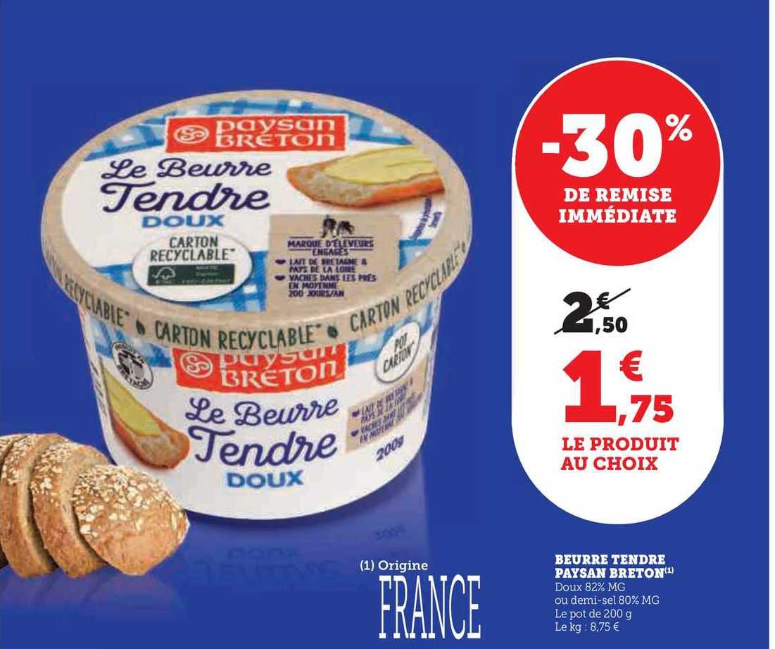 beurre tendre paysan breton