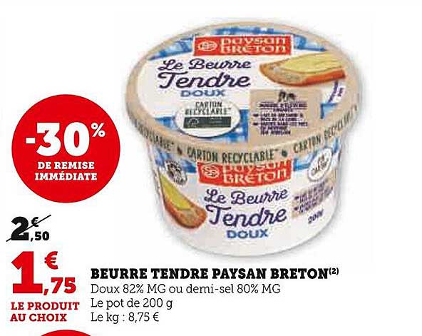 beurre tendre paysan breton