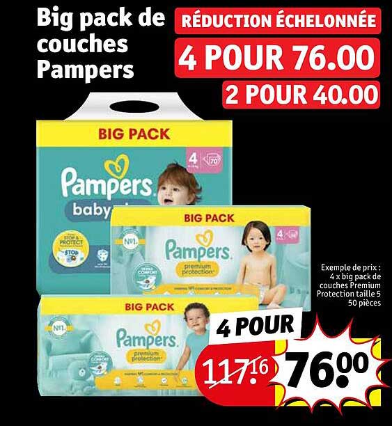 Big Pack De Couches Pampers