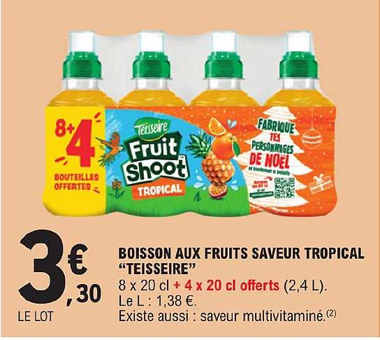 Boisson Aux Fruits Saveur Tropical "teisseire"