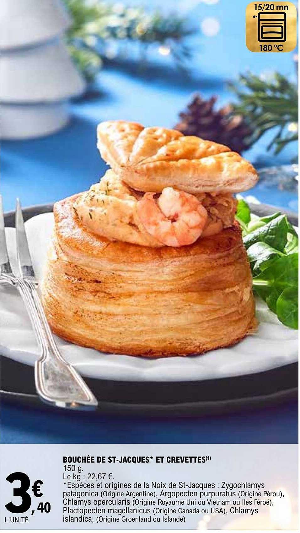 bouchée de st-jacques et crevettes