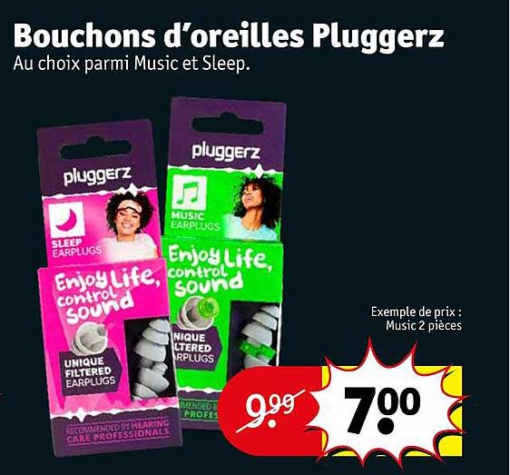 bouchons d'oreilles pluggerz