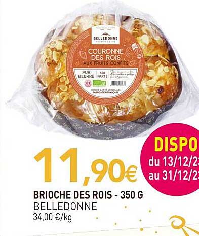 brioche des rois belledonne - 350 g
