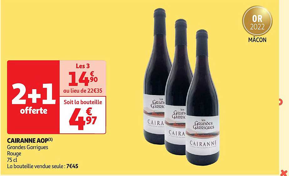 cairanne aop grandes garrigues rouges