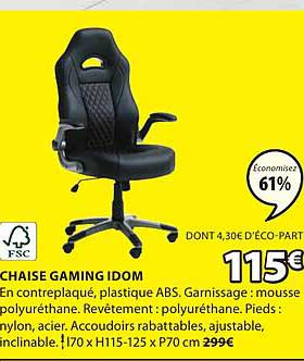 Chaise Gaming Idom