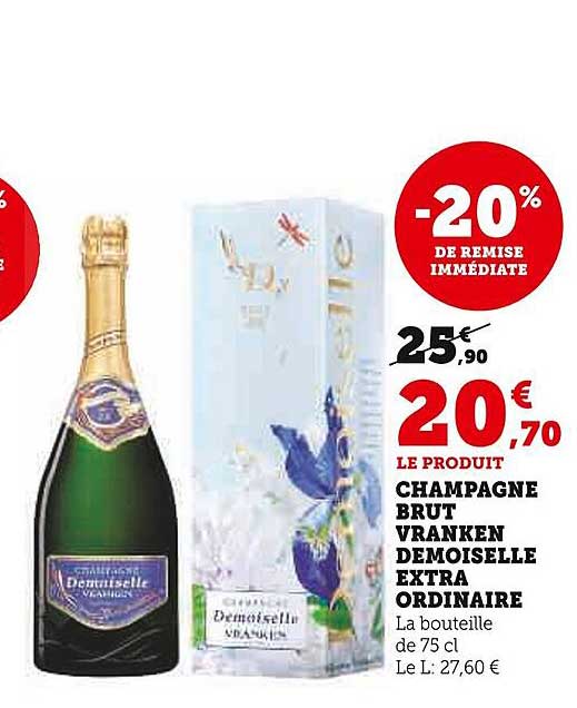 Champagne Brut Vranken Demoiselle Extra Ordinaire