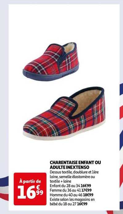 charentaise enfant ou adulte inextendo