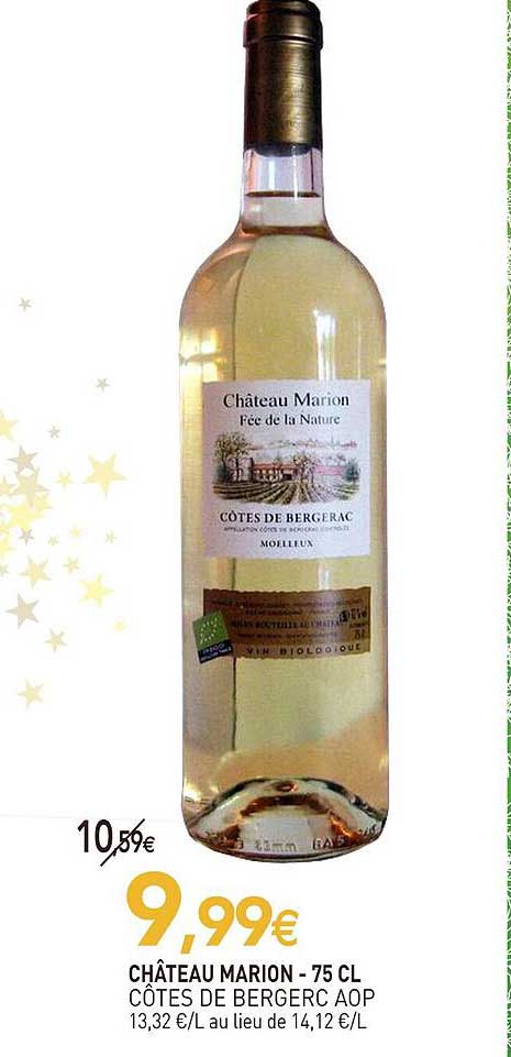 château marion côtes de bergerc aop - 75 cl