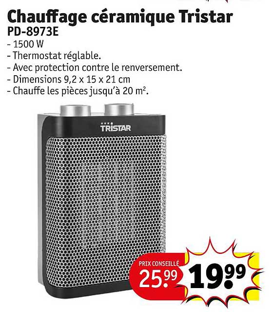 Chauffage Céramique Tristar