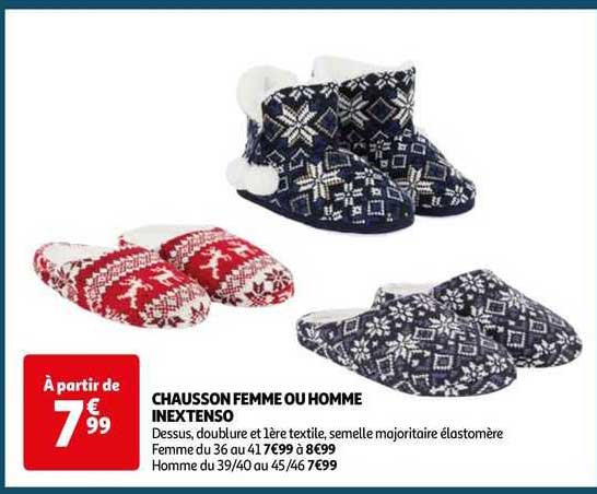 Chausson Femme Ou Homme Inextenso