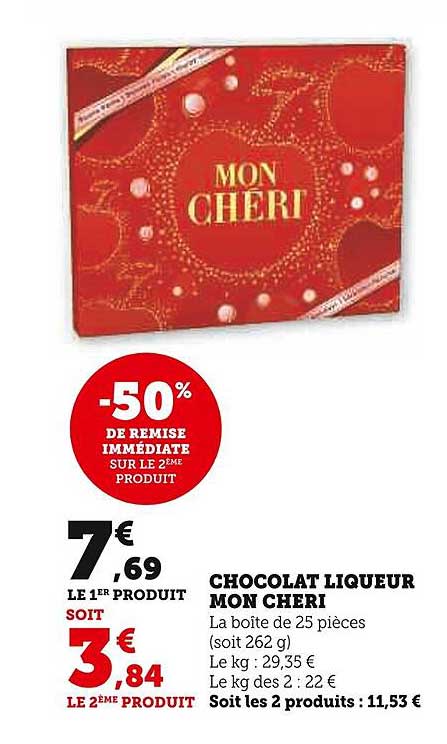 chocolat liqueur mon chéri