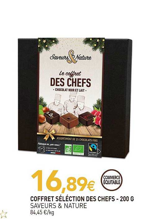 coffret sélection des chefs saveurs & nature - 200 g