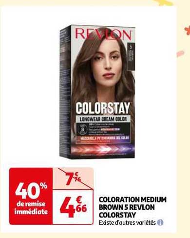 coloration medium brown 5 revlon colorstay