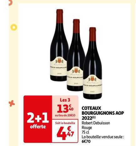 coteaux bourguignons aop 2022 robert debruisson rouge