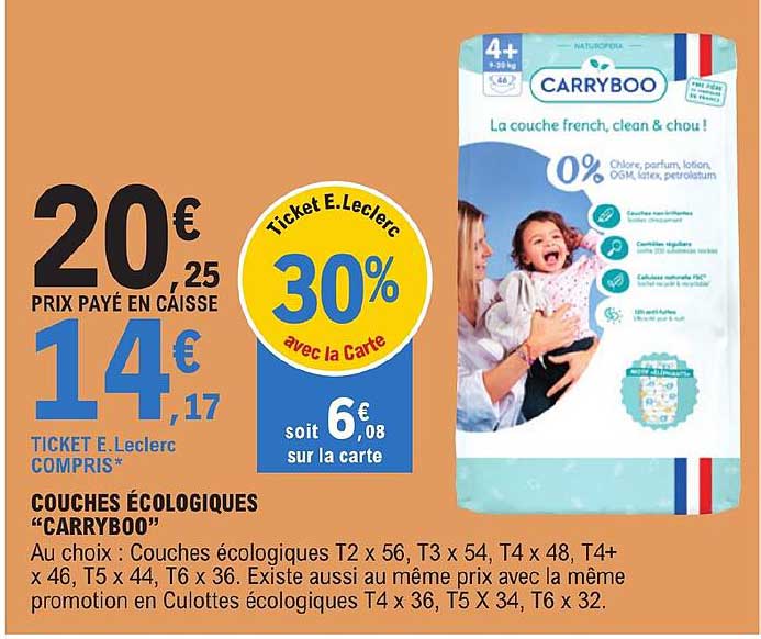 Couches écologiques "carryboo"