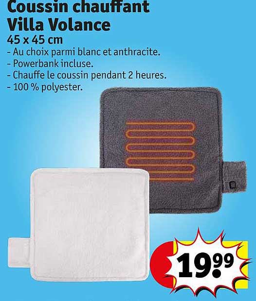 coussin chauffant villa volance