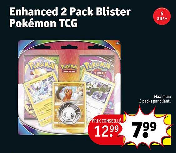 enhanced 2 pack blister pokémon tcg