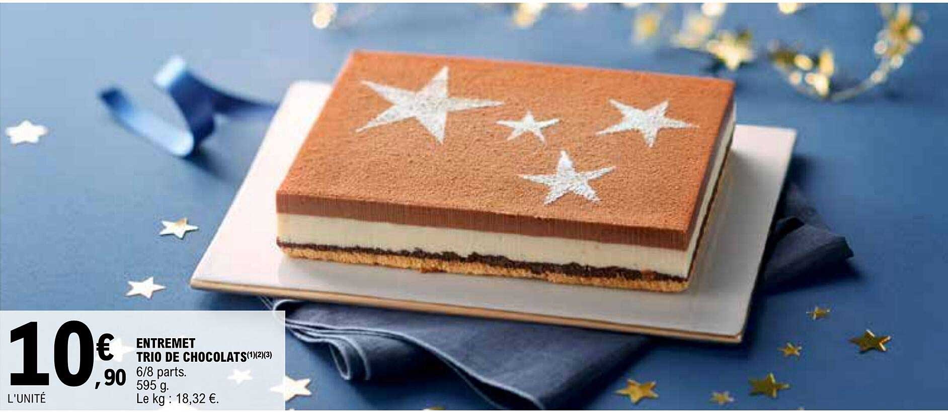 entremet trio de chocolats