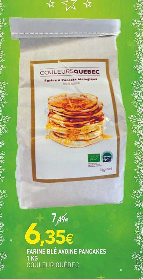 farine blé avoine pancakes 1 kg couleur québec