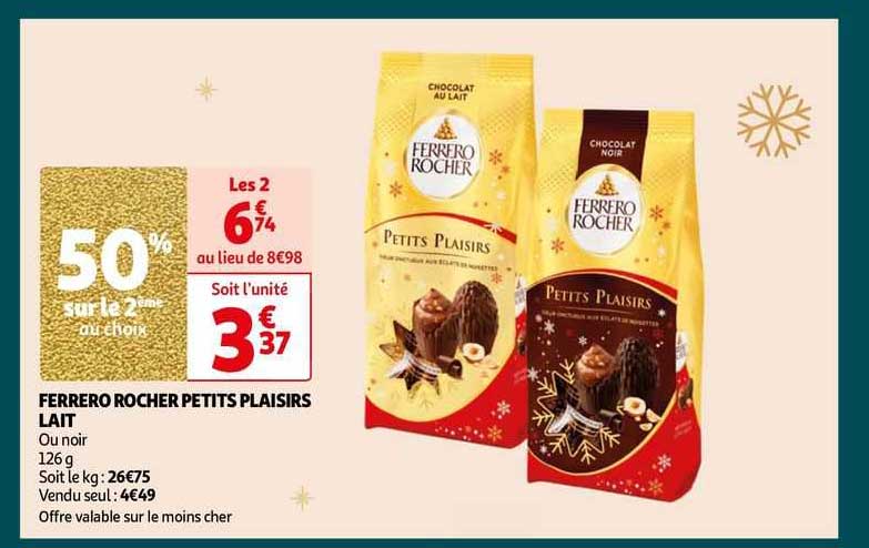 ferrero rocher petits plaisirs lait