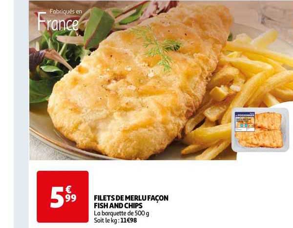 Filets Merlu Façon Fish And Chips