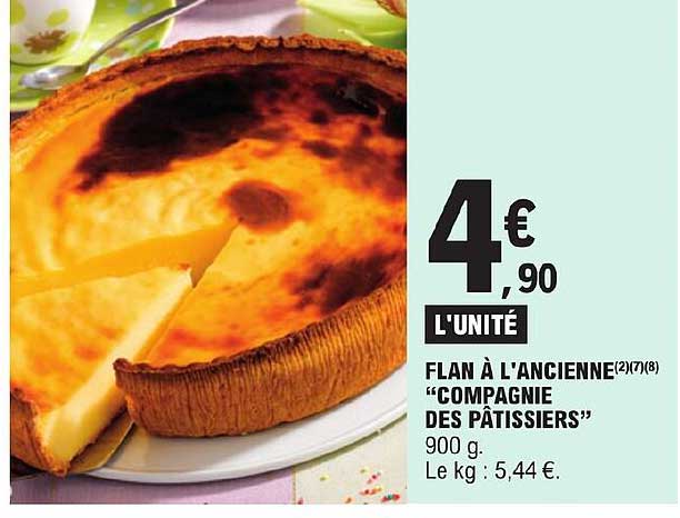 flan à l'ancienne "compagnie des pâtissiers"