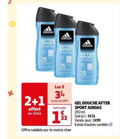 gel douche after sport adidas
