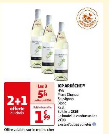 igp ardèche hve pierre chanau sauvignon blanc