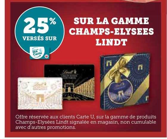 la gamme champs-élysées lindt