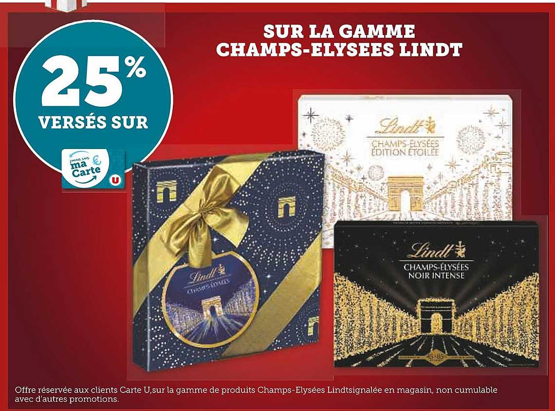 la gamme champs-élysées lindt