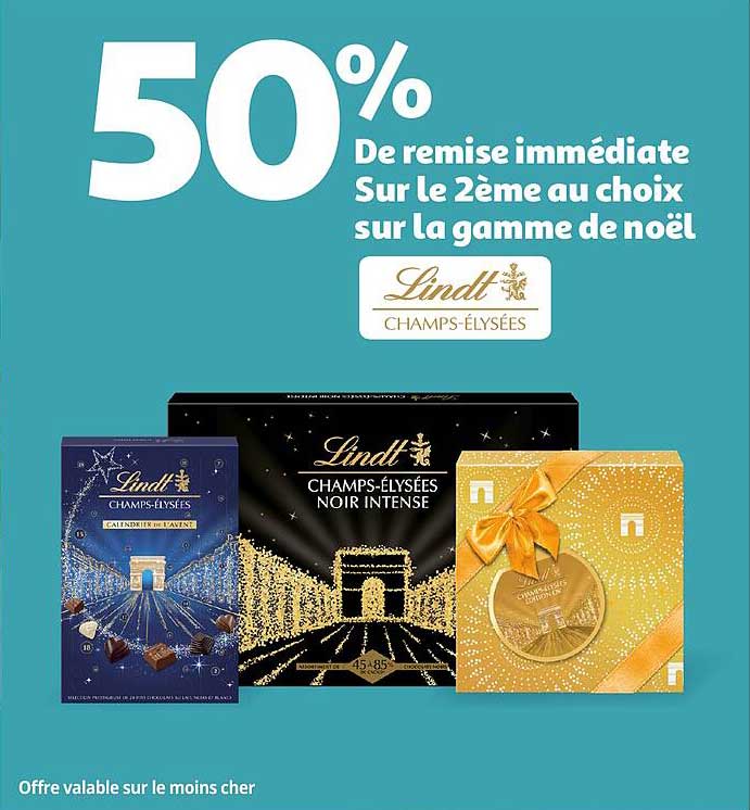 la gamme de noël lindt champs-élysées