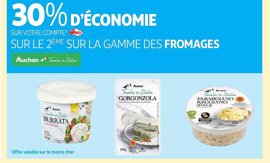 La Gamme Des Fromages Auchan