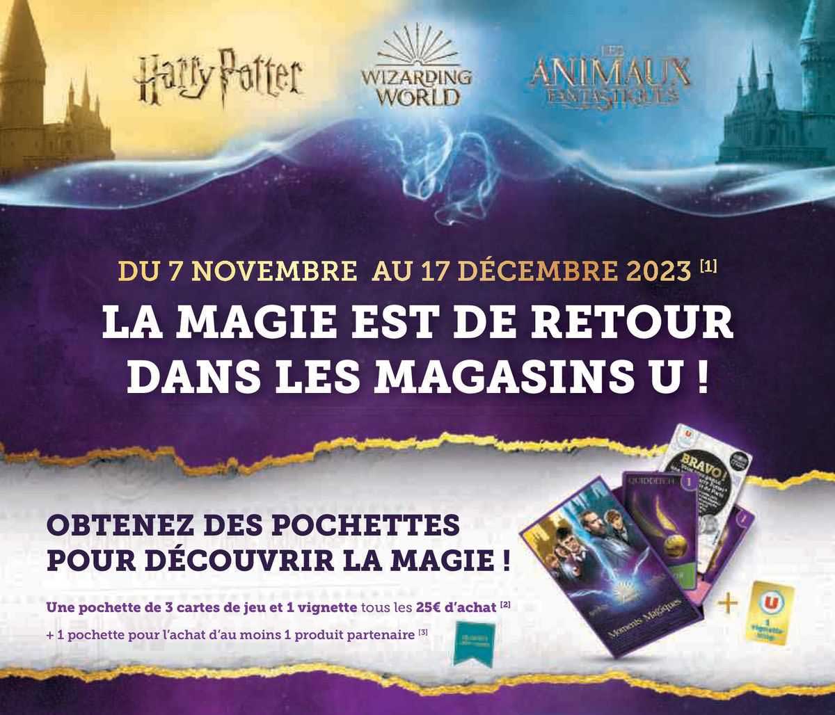 la magie est de retour dans les magasins u !