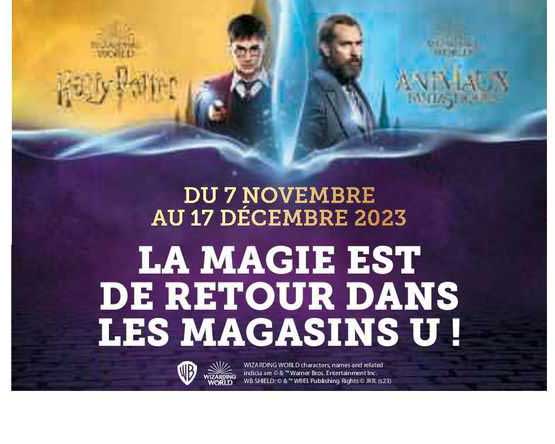 la magie est de retour dans les magasins u !