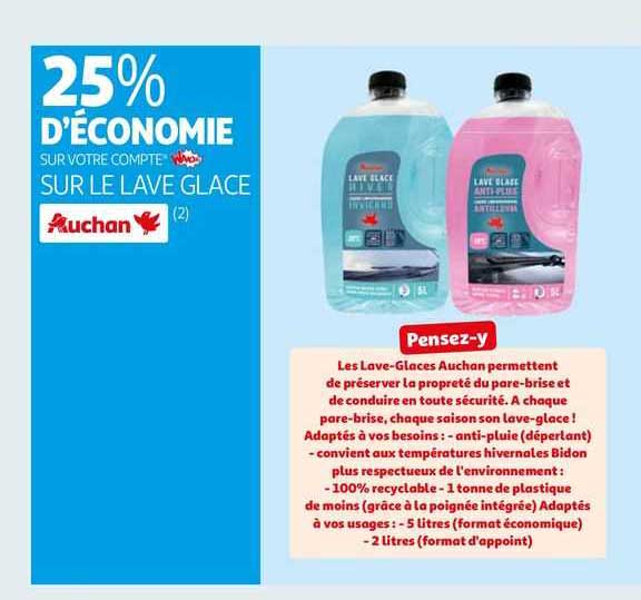 le lave glace auchan