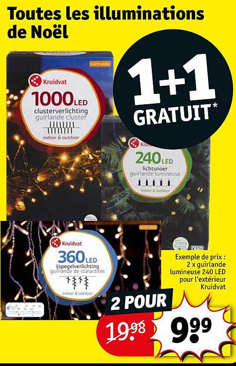 les illuminations de noël