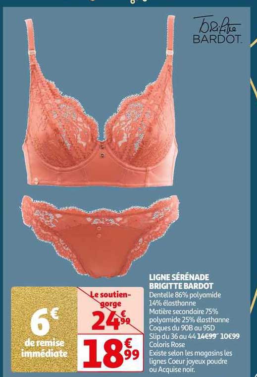 ligne sérénade brigitte bardot