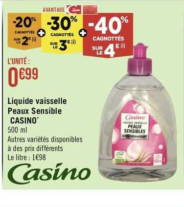 liquide vaisselle peaux sensible casino