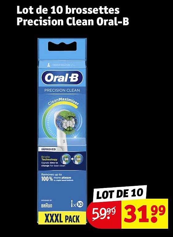Lot De 10 Brossettes Précision Clean Oral-b