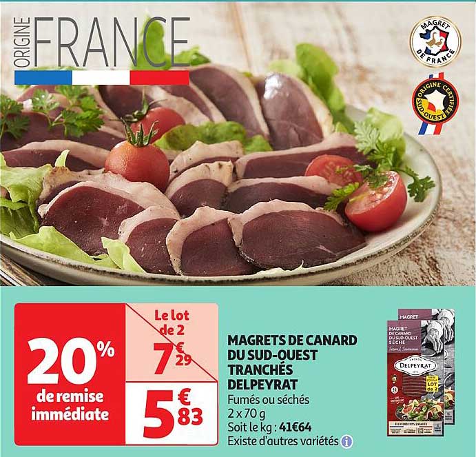 magrets de canard du sud-ouest tranchés delpeyrat