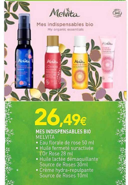 mes indispensables bio melvita
