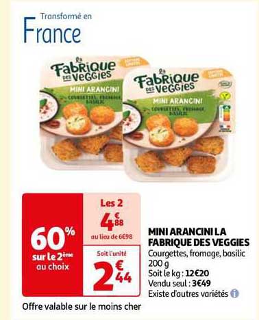 Mini Arancini La Fabrique Des Veggies