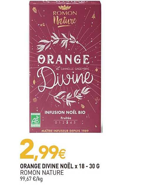 orange divine noël romon nature x18 - 30 g