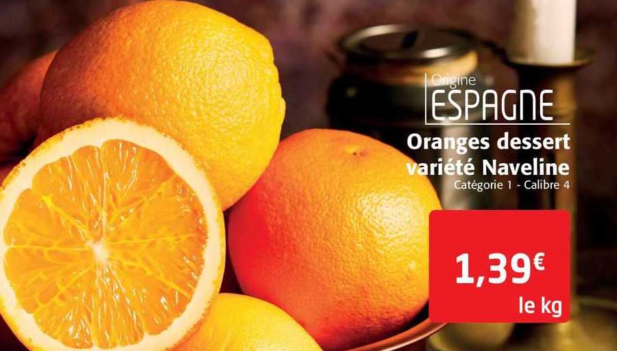 oranges dessert variété naveline