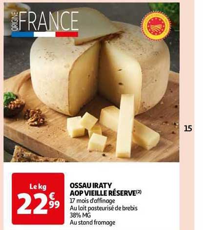 ossau iraty aop vieille réserve