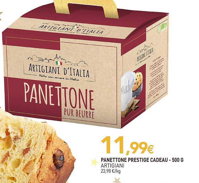 panettone prestige cadeau artigiani - 500g