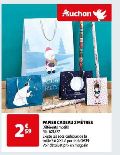 papier cadeau 2 mètres