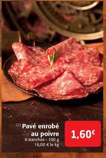 pavé enrobé au poivre